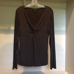 INC International Concepts Long Sleeve Blouse Size Large